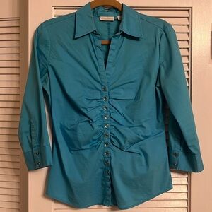 EUC‼️ New York & Company Rushed Blue top
